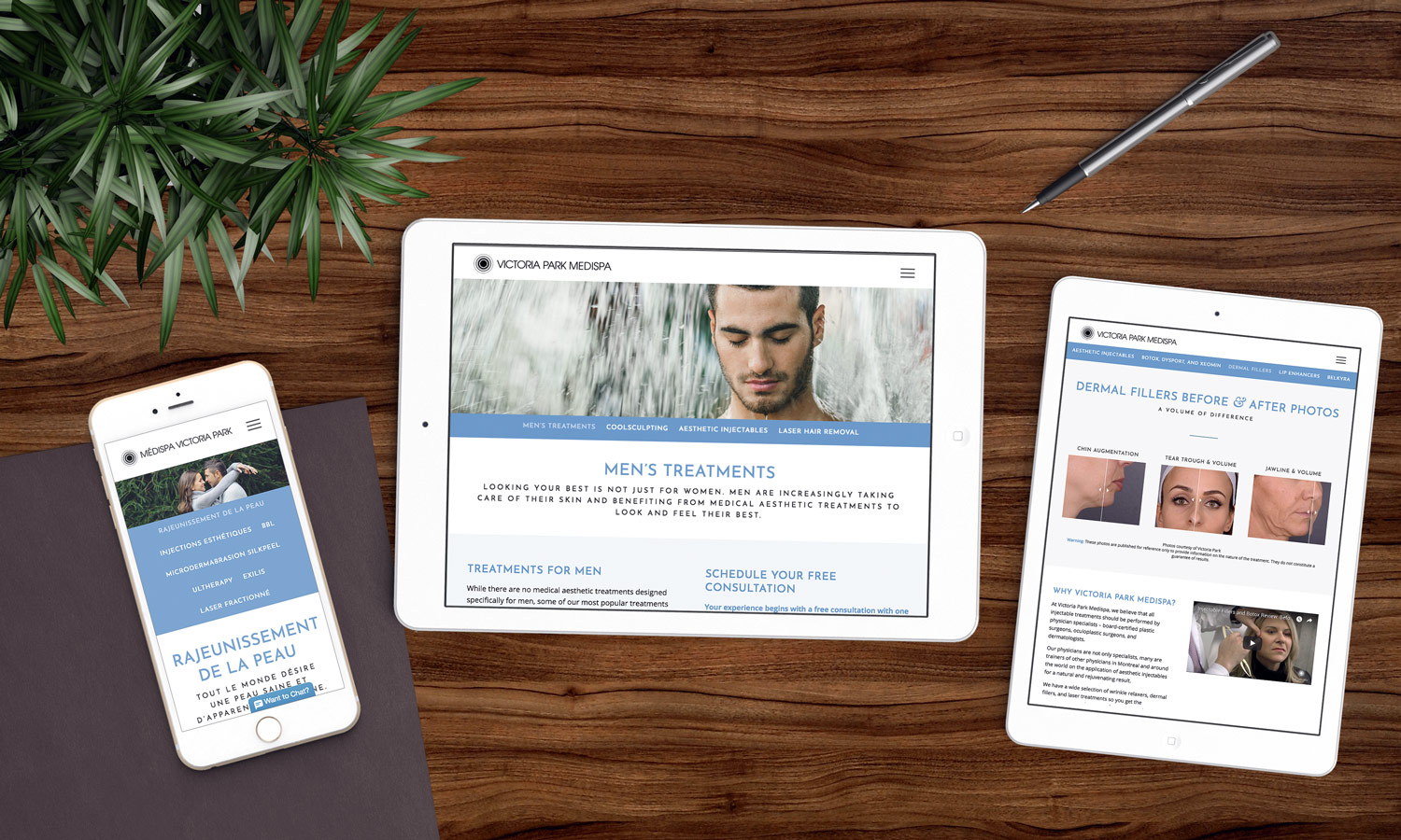Health & Wellness Branding & Web Design | Victoria Park Medispa, Medical Spa  | Caroline Design