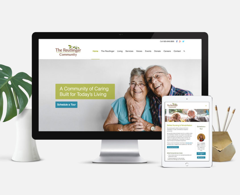 Senior Living Community Website Design: The Reutlinger