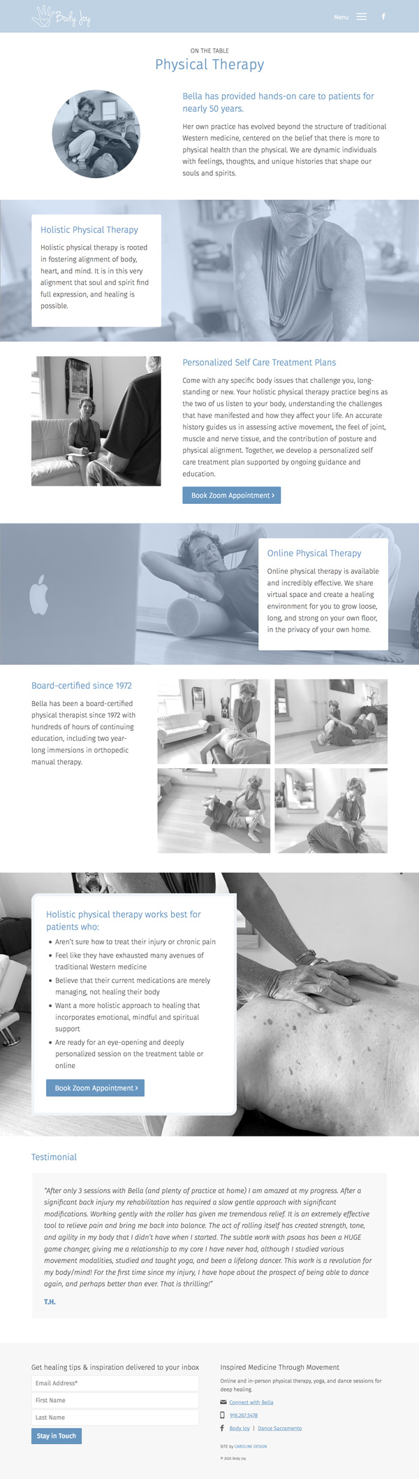Health & Wellness Branding & Web Design | Body Joy, Holistic Wellness  Practice | Caroline Design