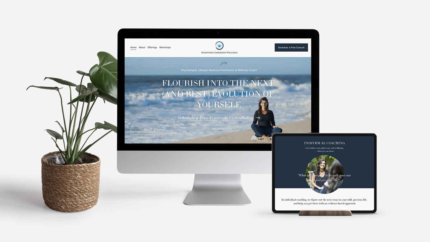Lifestyle Medicine Branding & Website Design: Hamptons Embodied Wellness